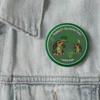  ST. Patrick's Day whimsy cute  Dachshunds Button