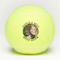 Best Dog Mom Personalized Photo Tennis Balls