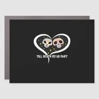 Zombie In Graveyard - Till Death Do Us Part Car Magnet