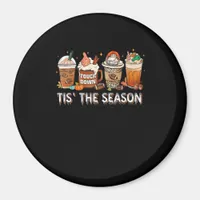 Tis The Season Football Pumpkin Spice Halloween Fa Magnet