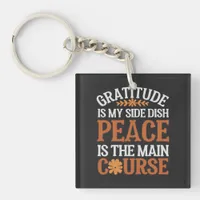 Gratitude & Peace Keychain - Customizable