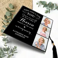 In Memory Of Custom 3 Photo Memorial Graduate Graduation Cap Topper