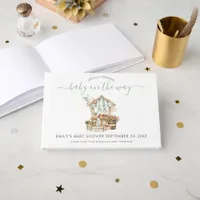 Rustic Locally Grown Farmers Market Baby Shower  Guest Book