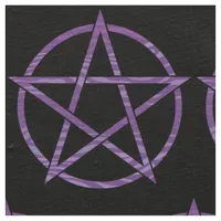 Purple Zebra Pentagram Fabric
