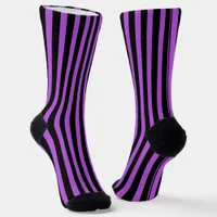 Halloween Poison Purple and Black Socks