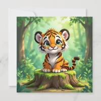 Baby Tiger | Cute Cartoon Kid's Nursery Art