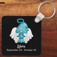 Gnome Libra Astrology Sign Angel Keychain