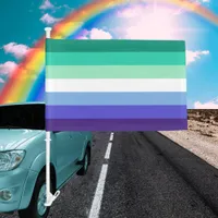 MLM Gay Men's Pride Ocean Gay Car Flag