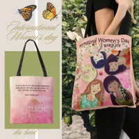 International Women's Day Pink Feminine Tote Bag