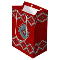 Southwest Mesas Red and Turquoise Medium Gift Bag