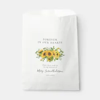 Sunflowers Seed Packet Memorial Funeral Favor Bag