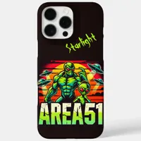 Neon UFOs Hover Over Area 51 iPhone 16 Pro Max Case