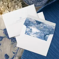 Porcelain-Inspired Chinoiserie Pattern ID1094 Envelope