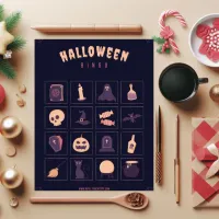 Dark Purple Christmas Bingo Jigsaw Puzzle
