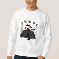 Academia Moon Witchy Goblincore Aesthetic Frog Cla Sweatshirt