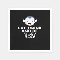 Eat Drink Scary Boo Halloween Design Creative Casu Napkins