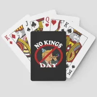 No Kings Day Vintage Classic Graphic Poker Cards