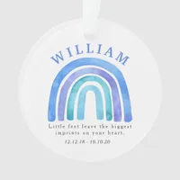 Blue Rainbow Child Remembrance Ornament