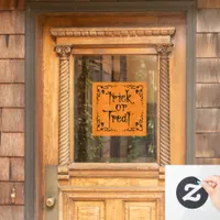 Halloween Pumpkin Orange Trick or Treat Window Cling