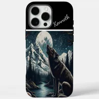 Wolf's Moonlight Serenade iPhone 16 Pro Max Case