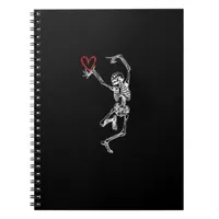 Skeleton Hand Heart Valentines Day Notebook