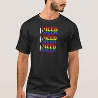 Triple Queer Rainbow Progressive Pride T-Shirt