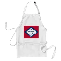 Arkansas State Flag Adult Apron