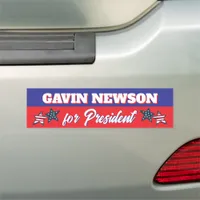 Gavin Newsom for President Political Car Magnet