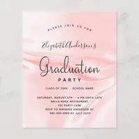 Budget graduation party blush pink satin silk