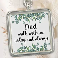 Eucalyptus Greenery Dad Memorial Wedding Bouquet Charm