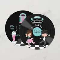 Sock Hop Party Invitation
