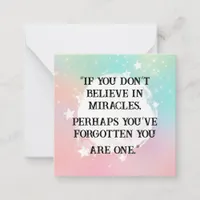 *~  Kindness Miracles   AP62  Note Card