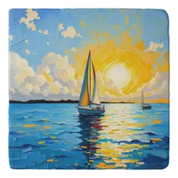 Sailboat at Sunset Trivet