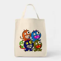 Halloween Monster Friends Tote Bag