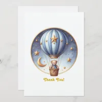 ONEderful Hot Air Balloon Thank You Card