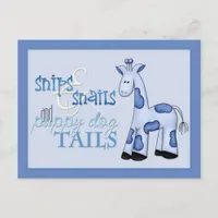 Snips & Snails Baby Boy Blue Shower Invitation