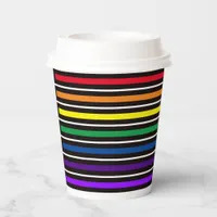 Paper Cup - Rainbow Colored Bars