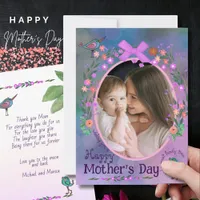 Happy Mother's Day | Mother & Baby Photo Card