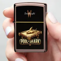 Sleek Pool Shark: A Masterful Play Zippo Lighter