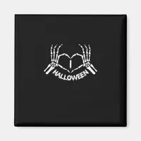 Skeleton Hand Heart Lazy Halloween Costume Funny Magnet