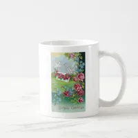 Vintage Doves Birthday Greetings Coffee Mug
