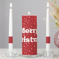 Christmas Trees and Snowflakes Unity Candle Set