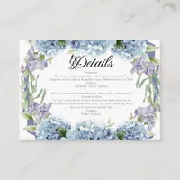 Forget-Me-Not Flowers Watercolor Elegant  Enclosure Card