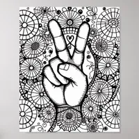Color it Peace Print, Value Poster Paper (Matte)