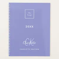 Logo violet monogram initials business planner