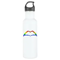 Bone Hands Heart Classic Style Stainless Steel Water Bottle