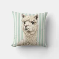 Alpaca Farm Animal Pillow Cover