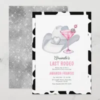 Last Rodeo Disco Cowgirl Bachelorette Party Invitation