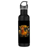 F-Caw-F Chicken Classic Minimal Clean Stainless Steel Water Bottle