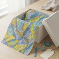Abstract Watercolor Pastel Zen Doodle Art Pattern Tissue Paper